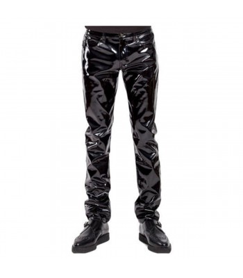 Men SHINY Pant Five Pocket Pant SHINY VINYL Punk EMO PVC Pants Rocker Men Gothic Pant